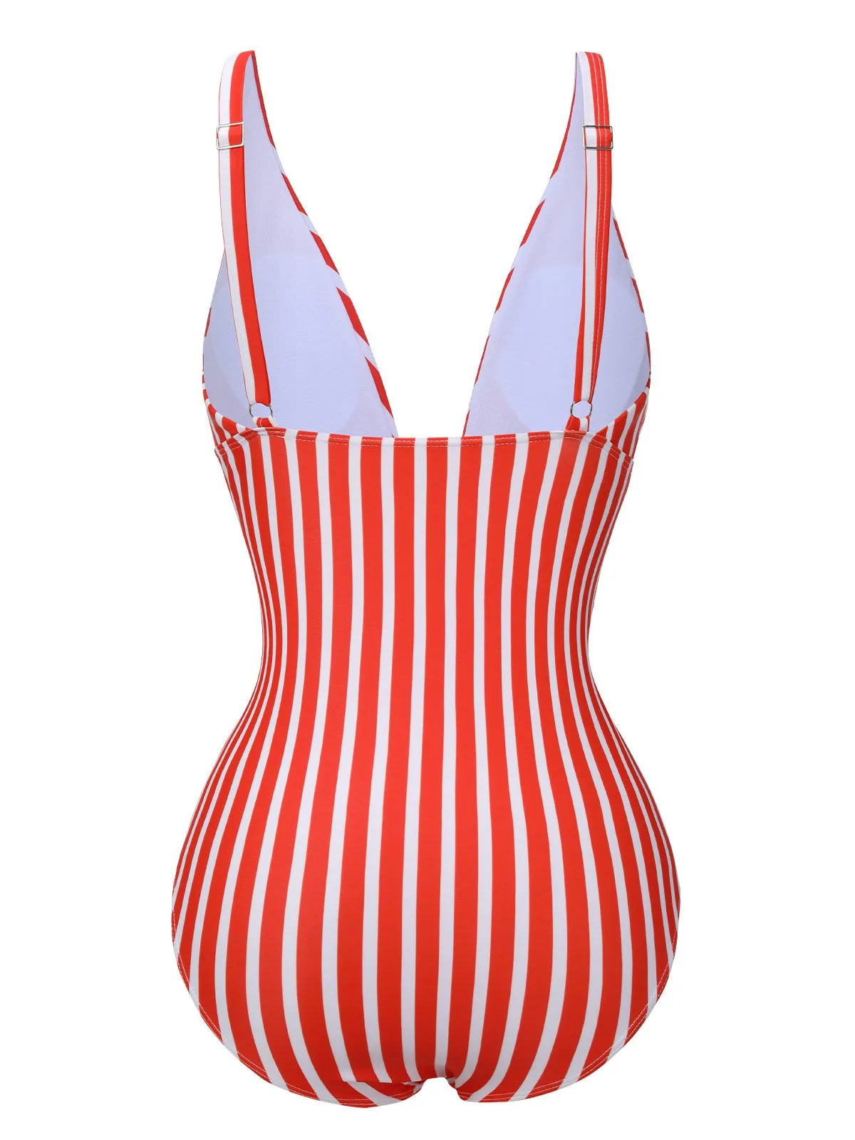 1950s Stripes Spaghetti Strap One-Piece Swimsuit sold by Retro Stage product image thumbnail 5