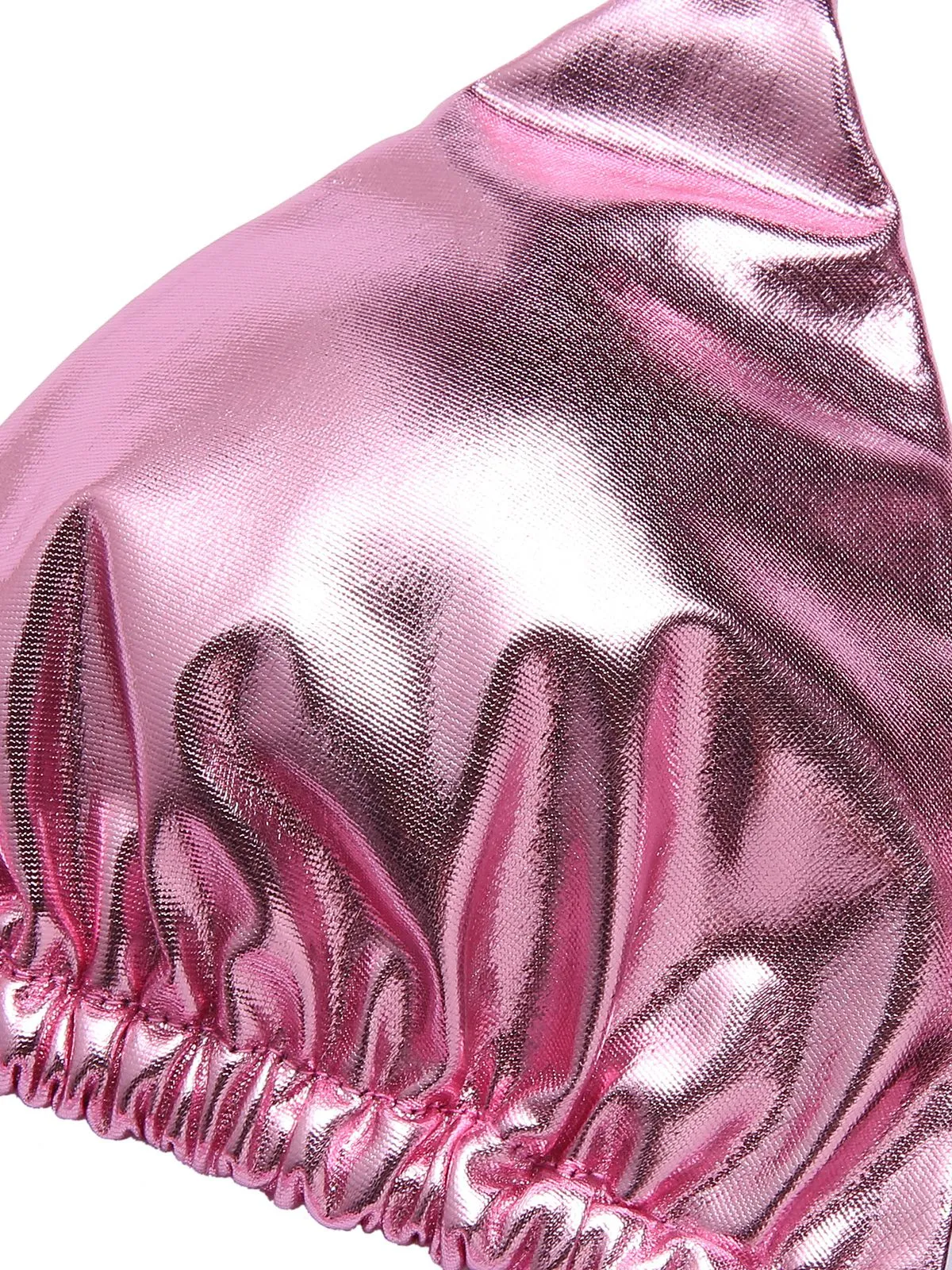 Pink 1970s Metallic 3D Heart Swimsuit sold by Retro Stage product image thumbnail 5
