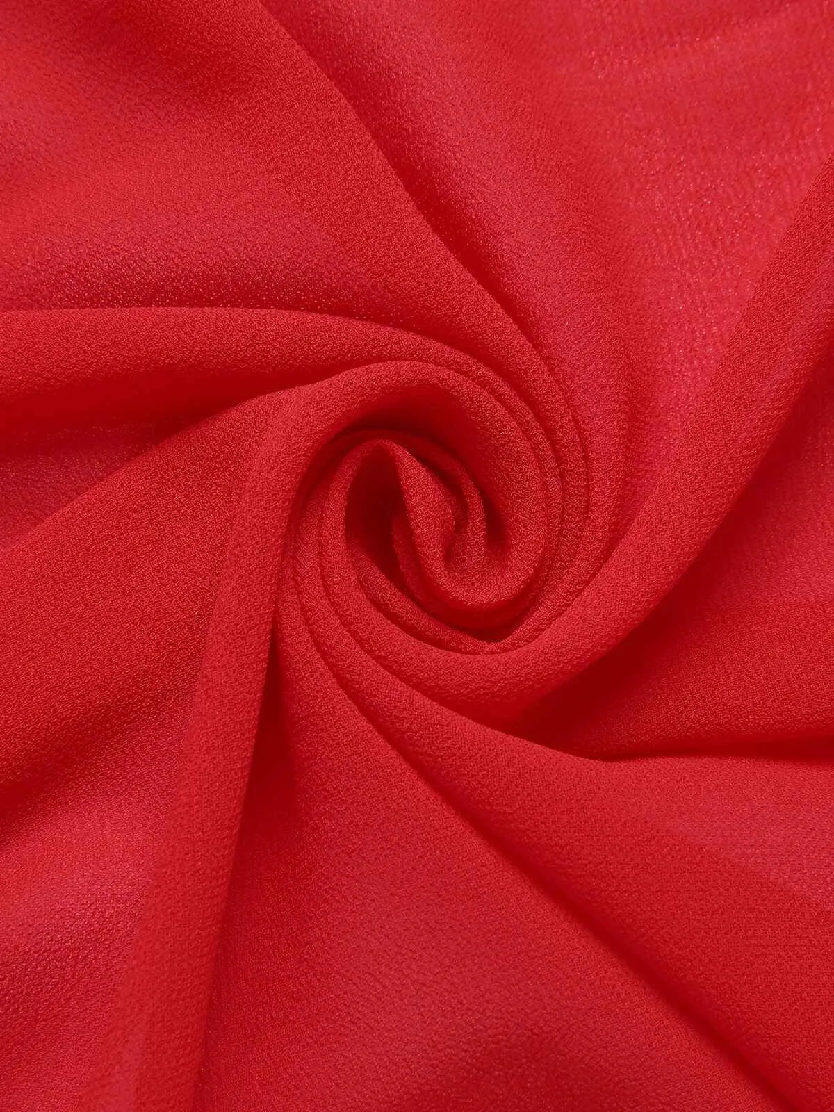 Red 1950s Solid Halter Bikini Set & Cover-Up sold by Retro Stage product image thumbnail 5