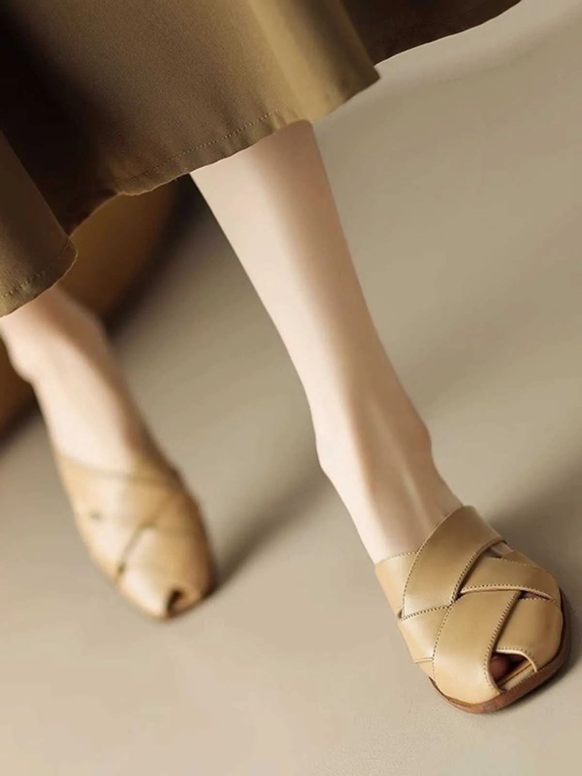 Retro PU Leather Woven Sandals sold by Retro Stage product image thumbnail 5