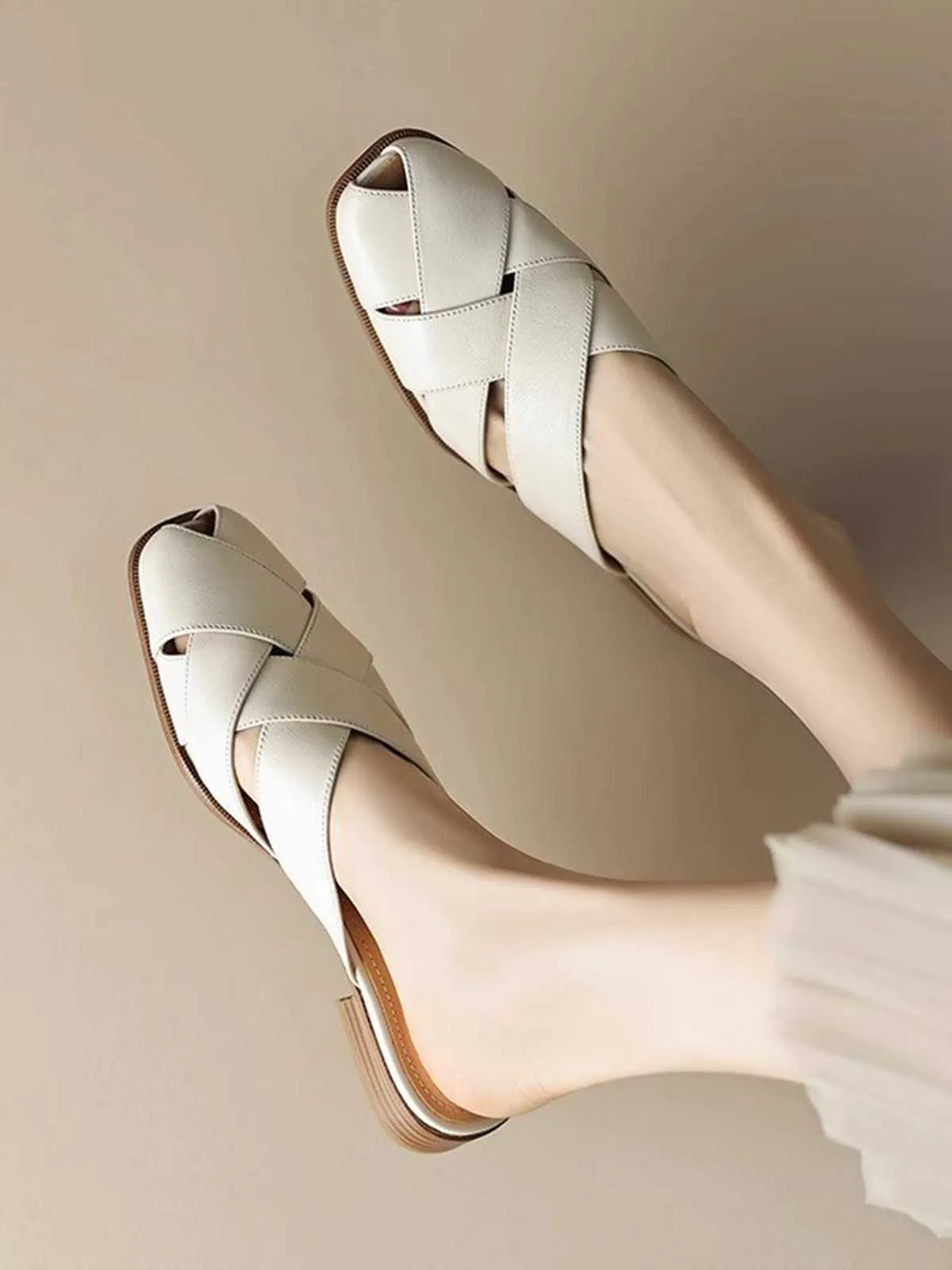 Retro PU Leather Woven Sandals sold by Retro Stage product image thumbnail 2