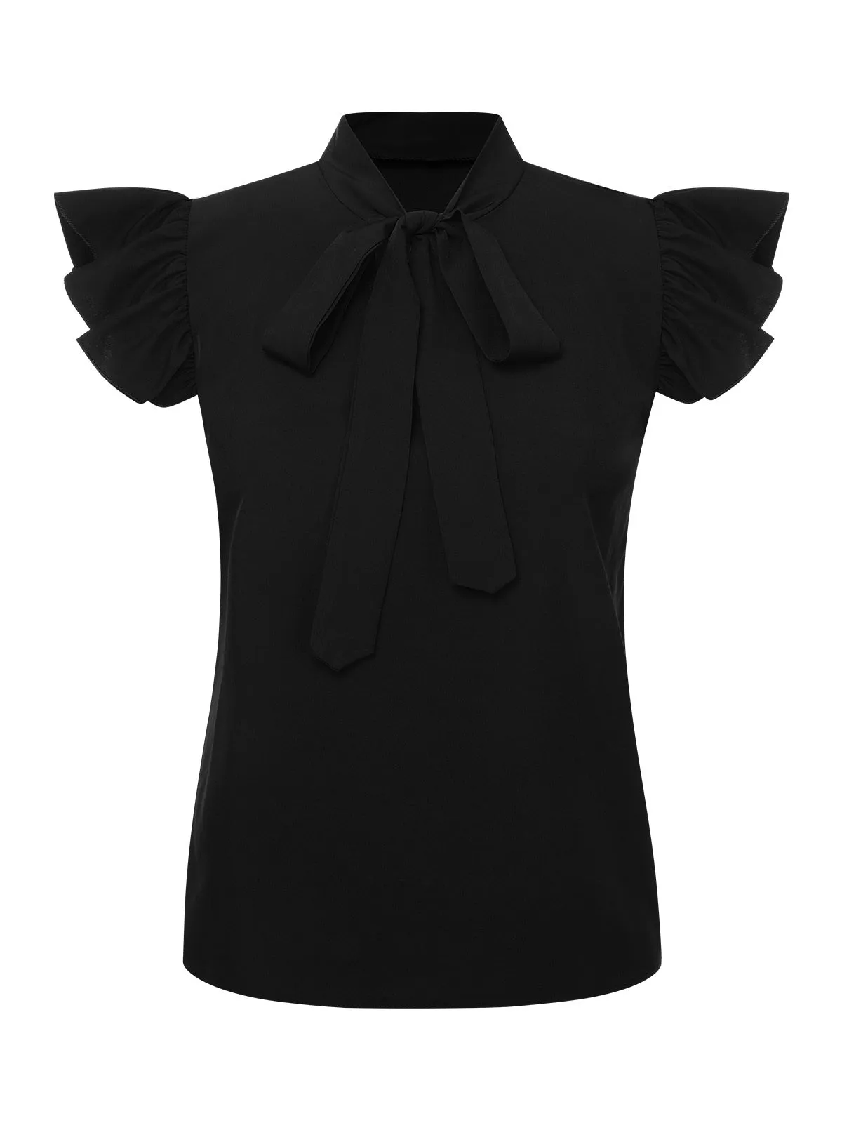 1950s Tie Neck Cap Sleeve Tops sold by Retro Stage product image thumbnail 5