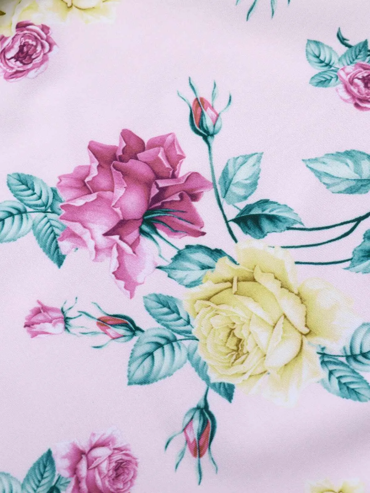 Lavender 1940s Floral Shoulder Tie Swimsuit sold by Retro Stage product image thumbnail 4