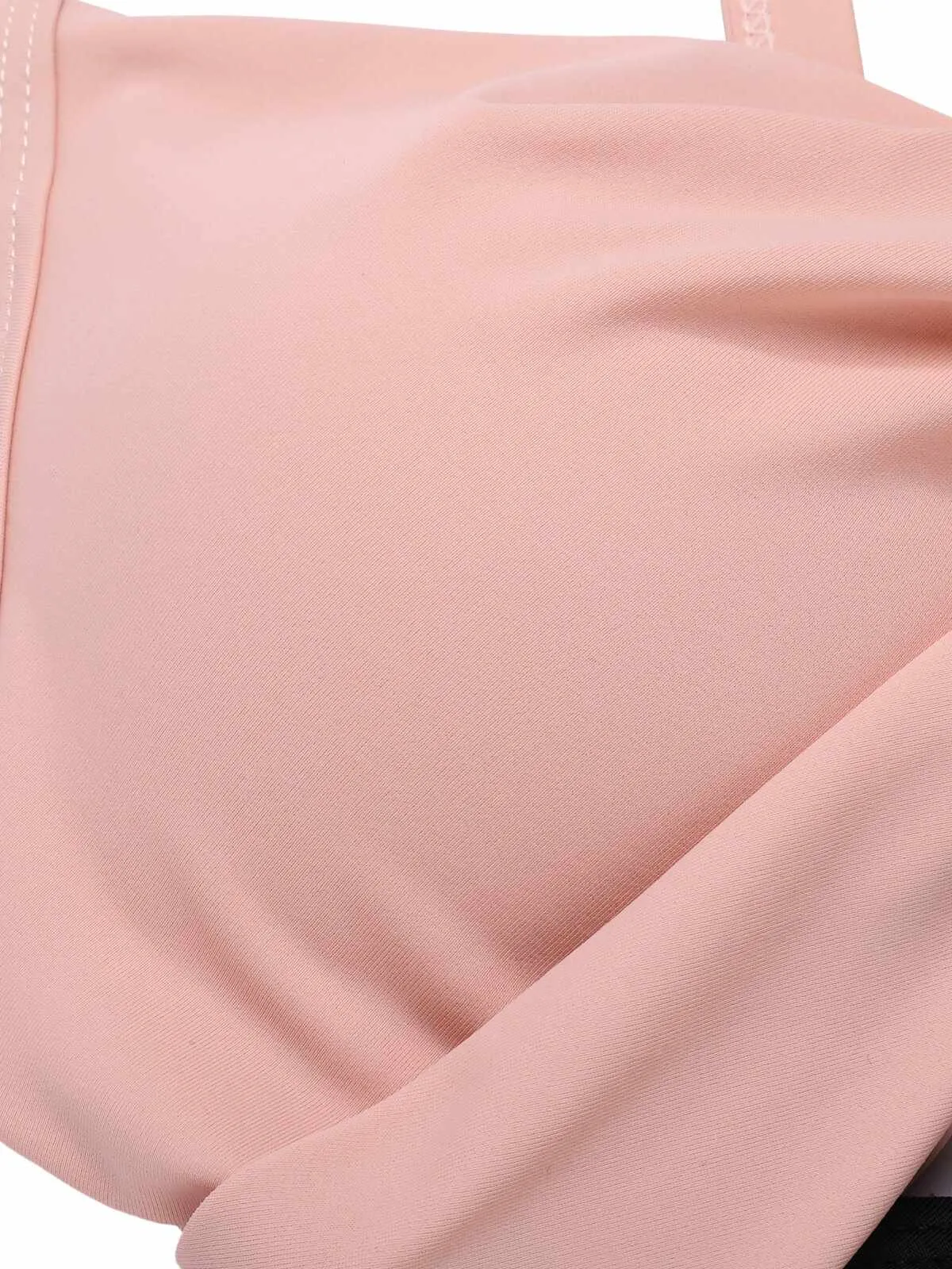 Pink & Black 1940s Hollow Waist Patchwork Swimsuit sold by Retro Stage product image thumbnail 4