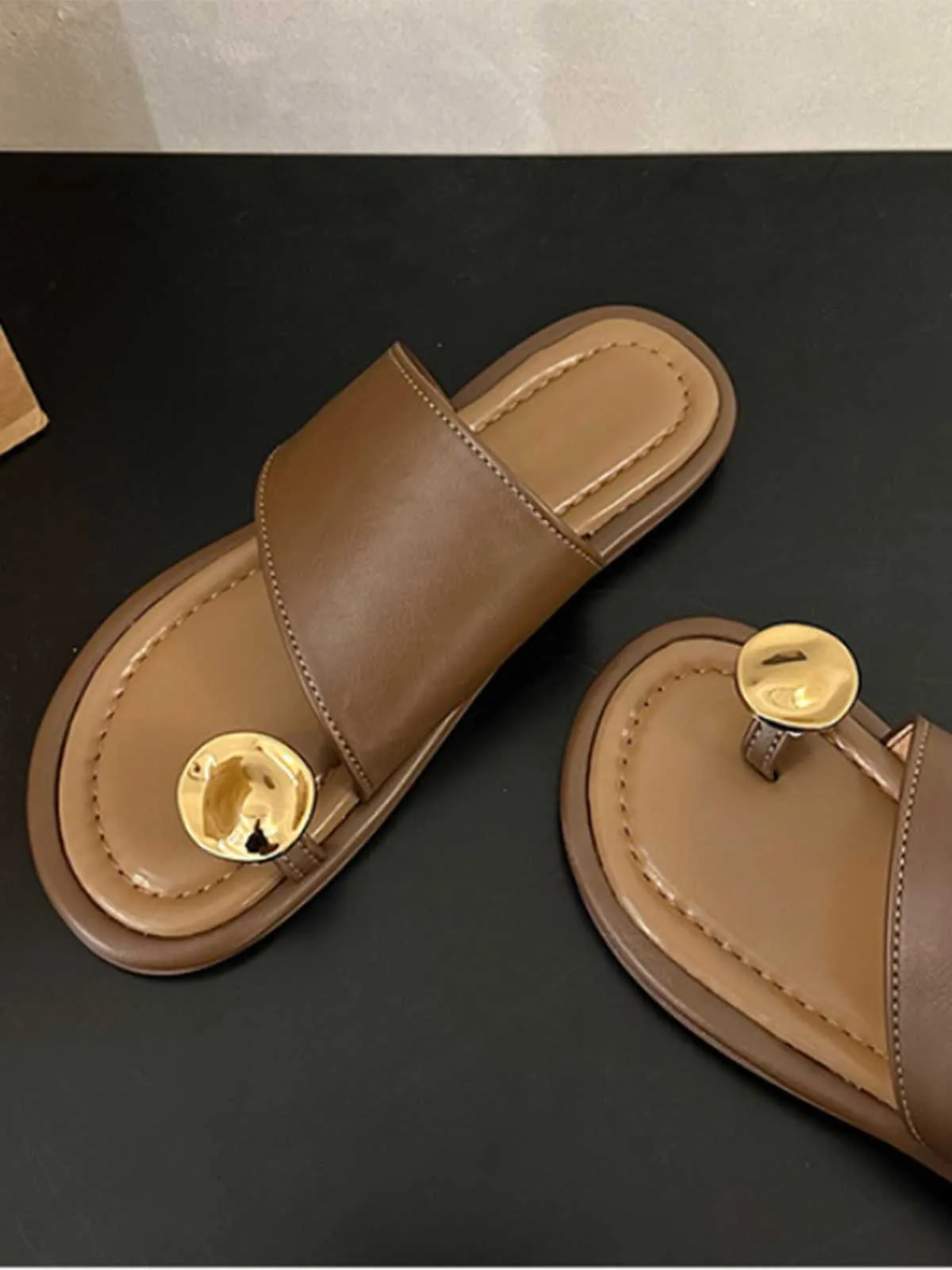 Metal Thumb-Toe Beach Sandals sold by Retro Stage product image thumbnail 5