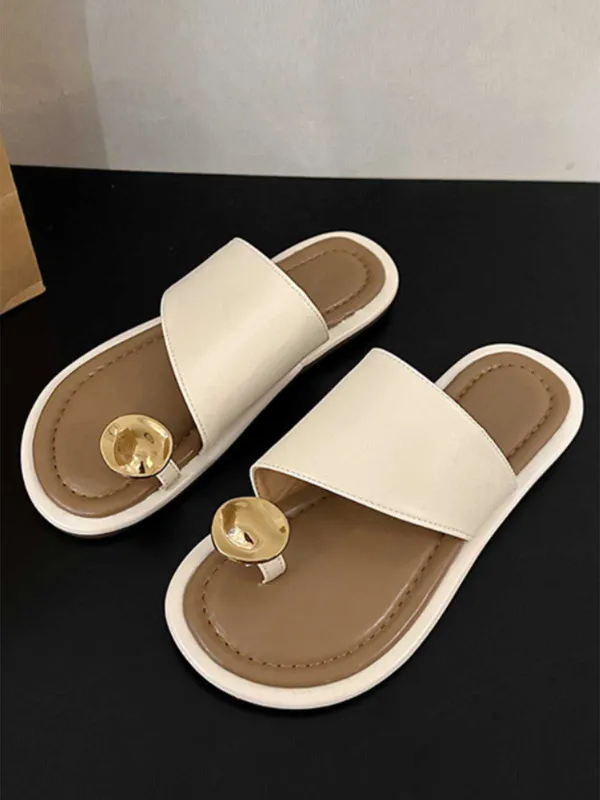 Metal Thumb-Toe Beach Sandals sold by Retro Stage