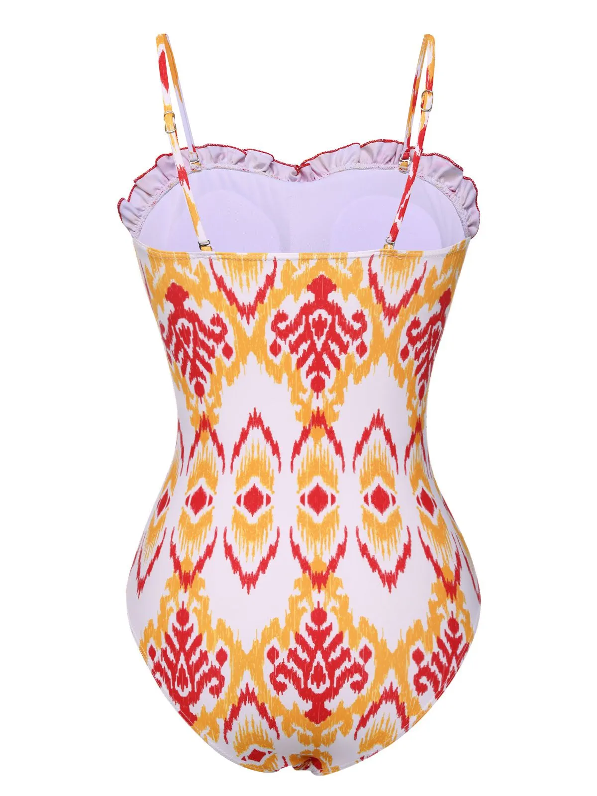 1960s Chevron Smocking Strap Bandeau Swimsuit sold by Retro Stage product image thumbnail 3