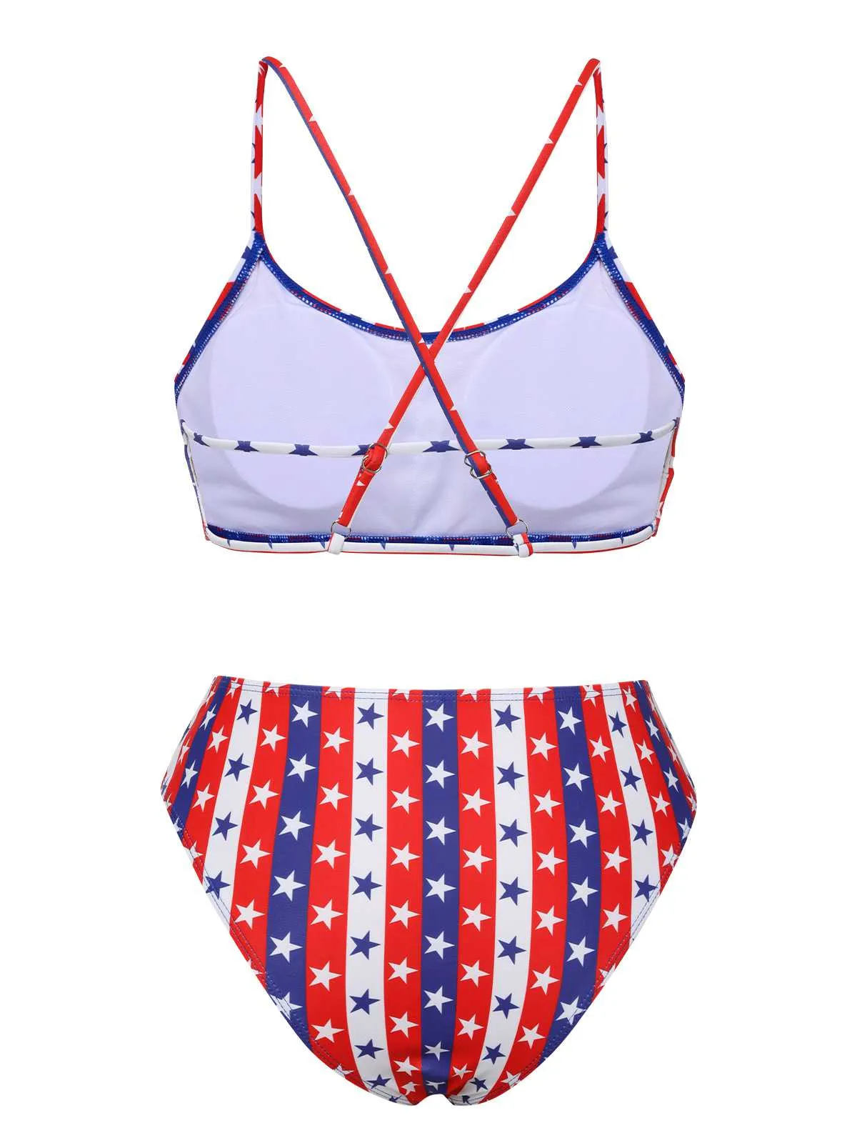 1960s Spaghetti Strap Independence Day Swimsuit sold by Retro Stage product image thumbnail 3