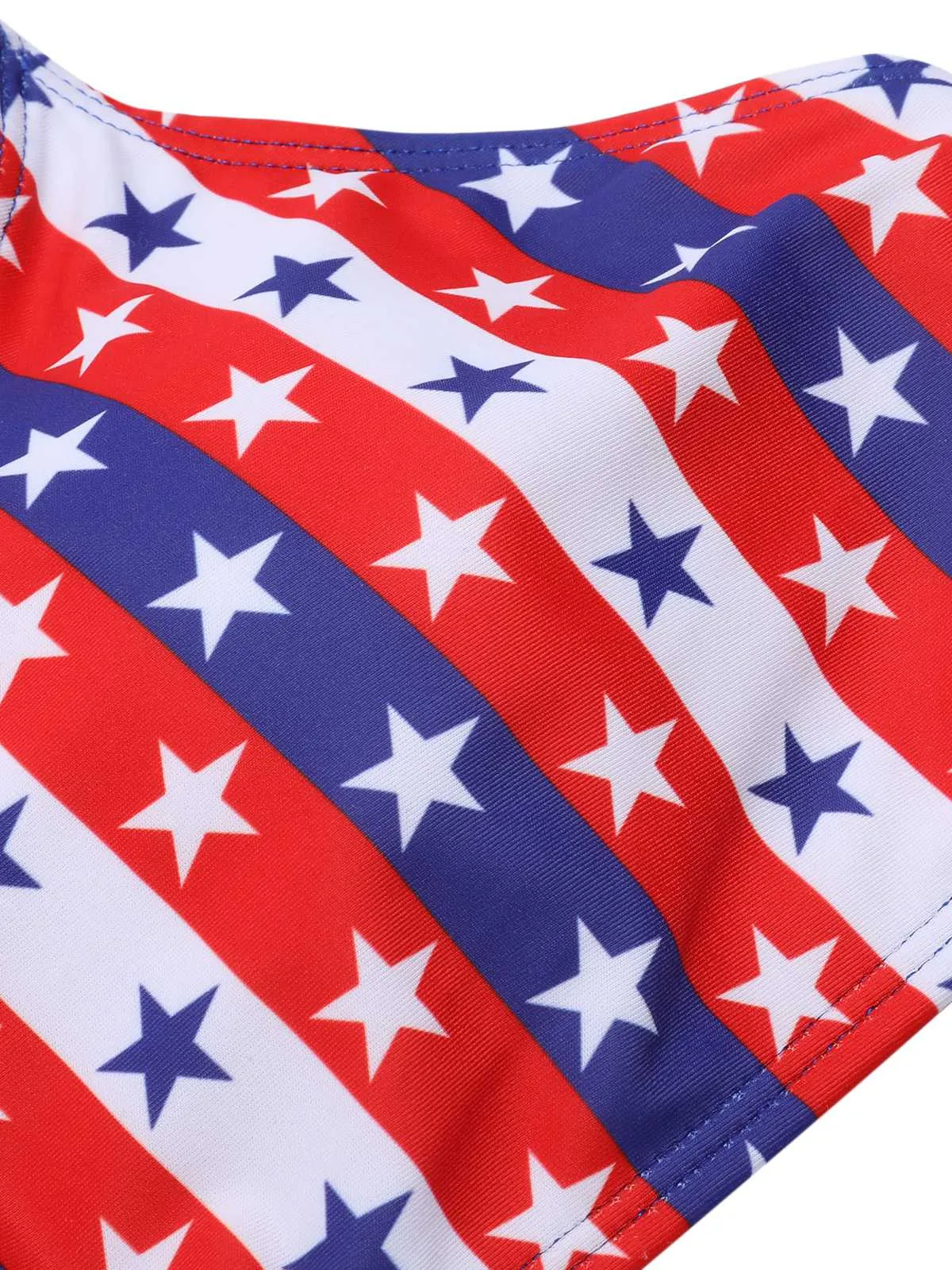 1960s Spaghetti Strap Independence Day Swimsuit sold by Retro Stage product image thumbnail 4