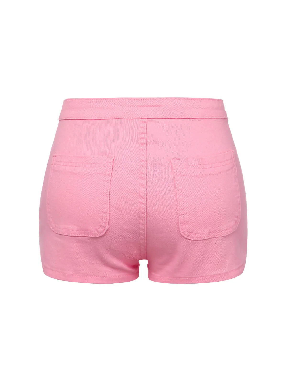 1960s Solid Colored Denim Shorts sold by Retro Stage product image thumbnail 3