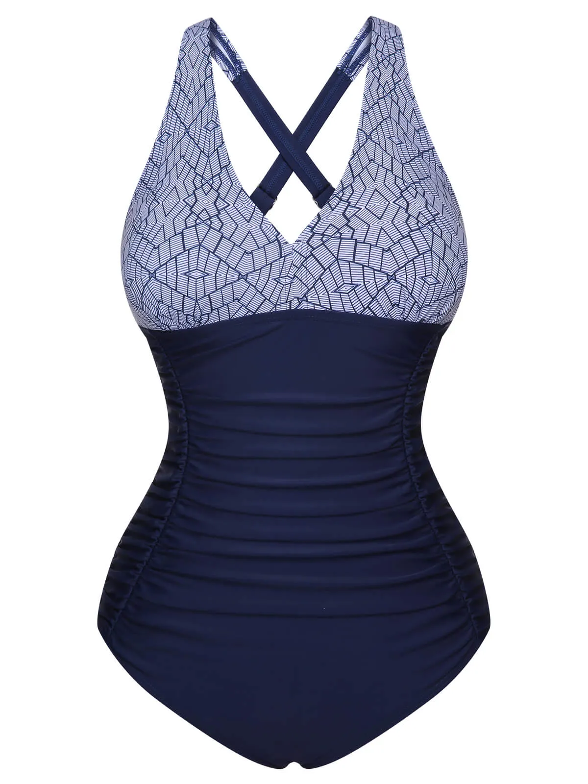 1950s Printed One-Piece Swimsuit sold by Retro Stage product image thumbnail 2