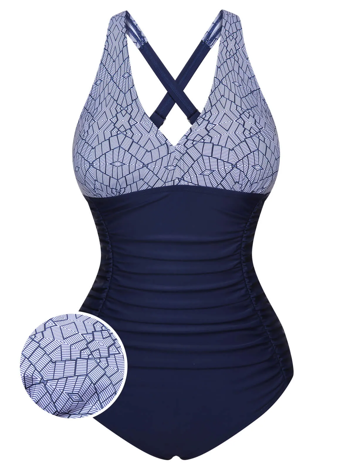 1950s Printed One-Piece Swimsuit sold by Retro Stage