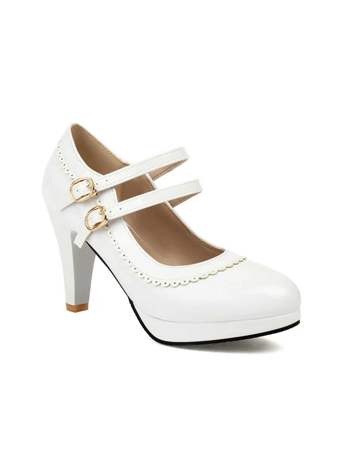 Retro Mary Jane Chunky High Heels Shoes sold by Retro Stage product image thumbnail 2