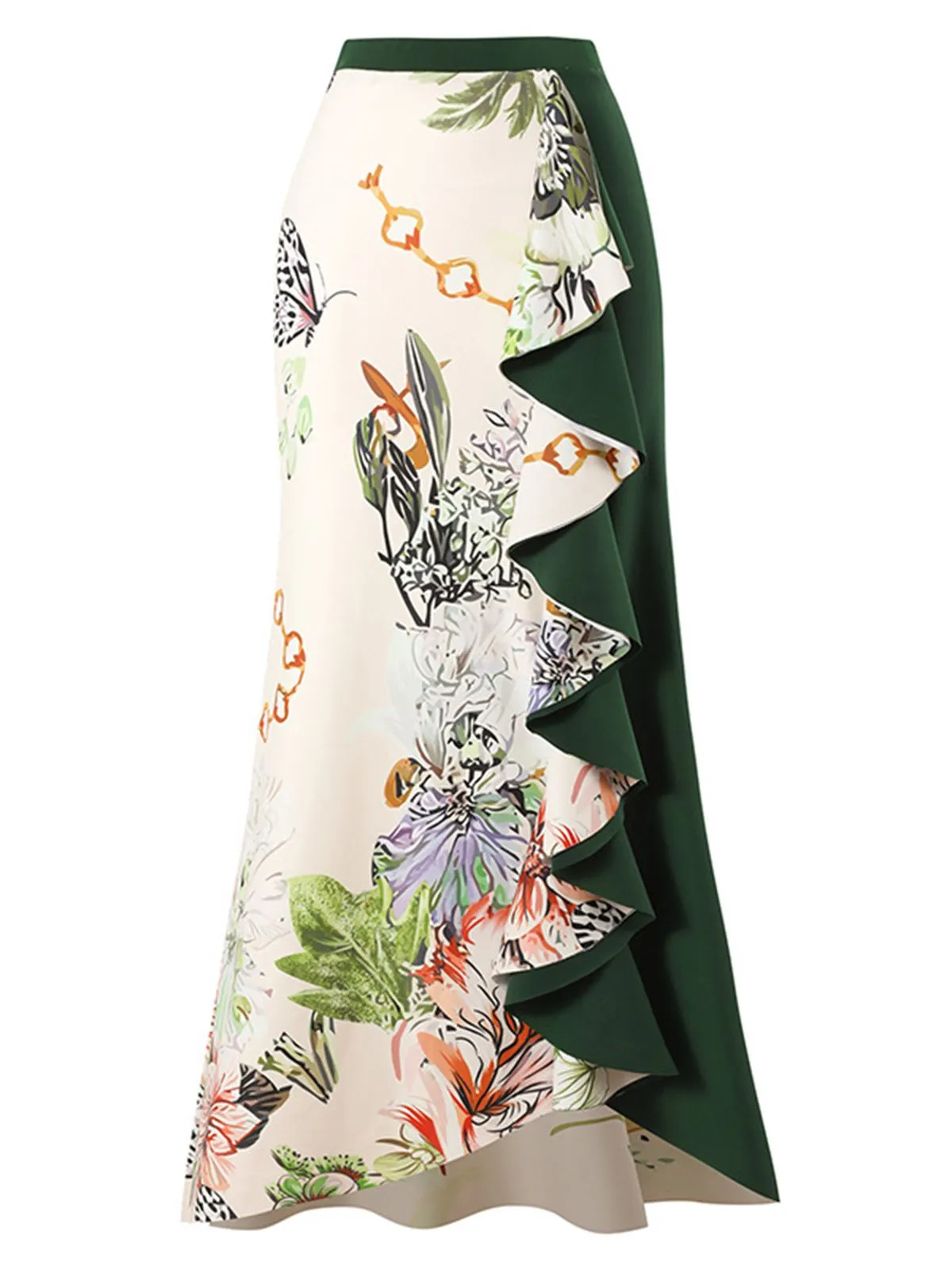 1940s Floral One Shoulder Swimsuit & Cover Up sold by Retro Stage product image thumbnail 3