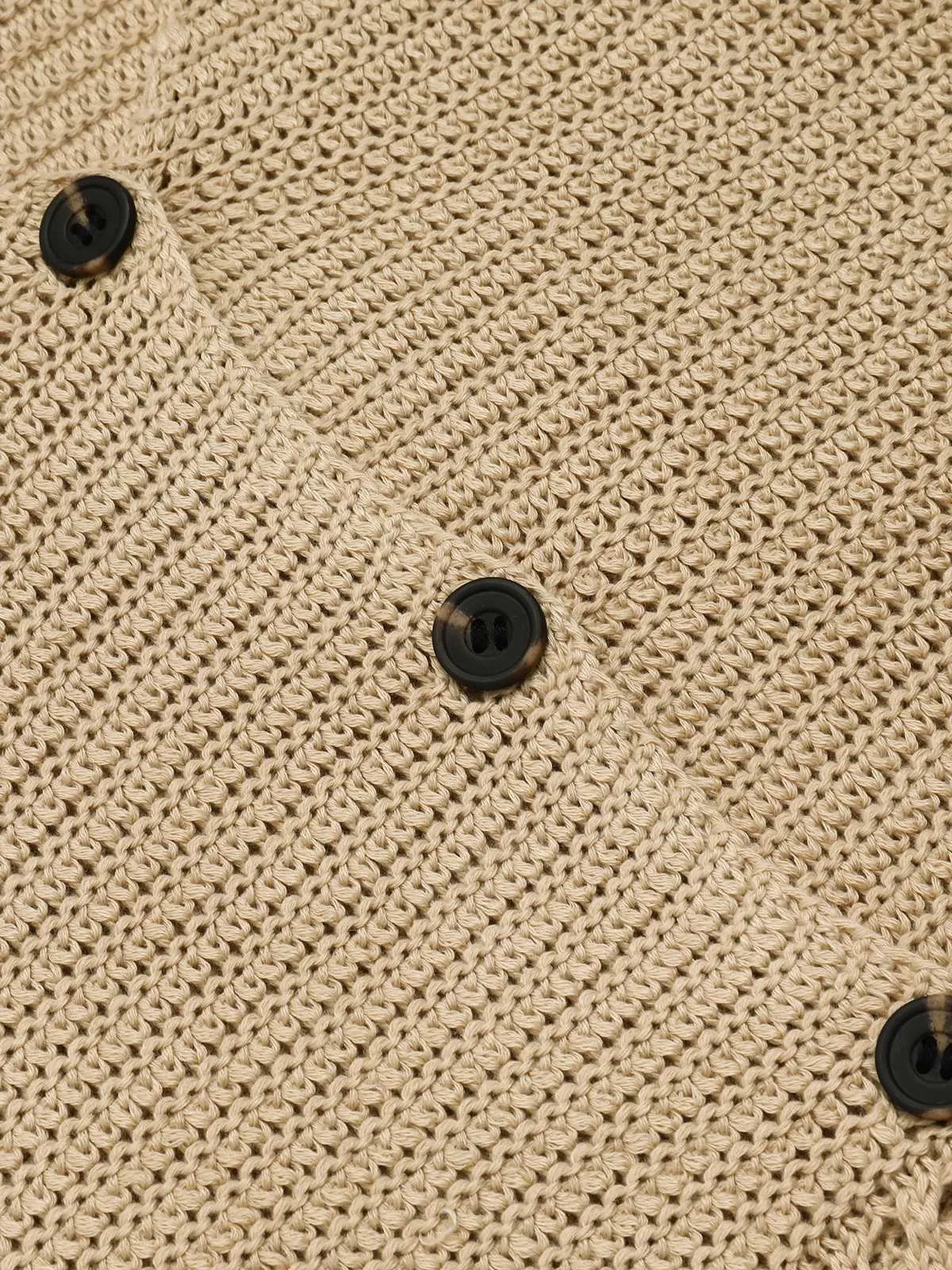 2PCS Khaki 1960s V-Neck Solid Vest & Skirt sold by Retro Stage product image thumbnail 4