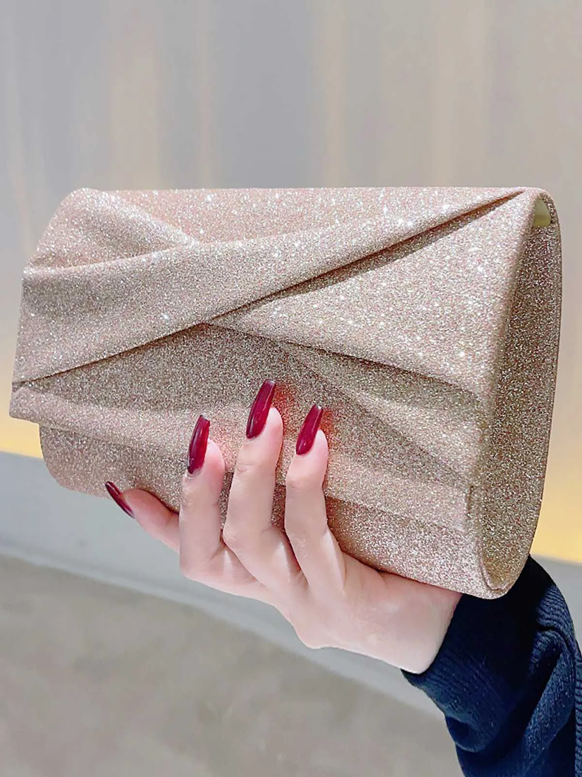 Vintage Gold Glitter Party Handbag sold by Retro Stage