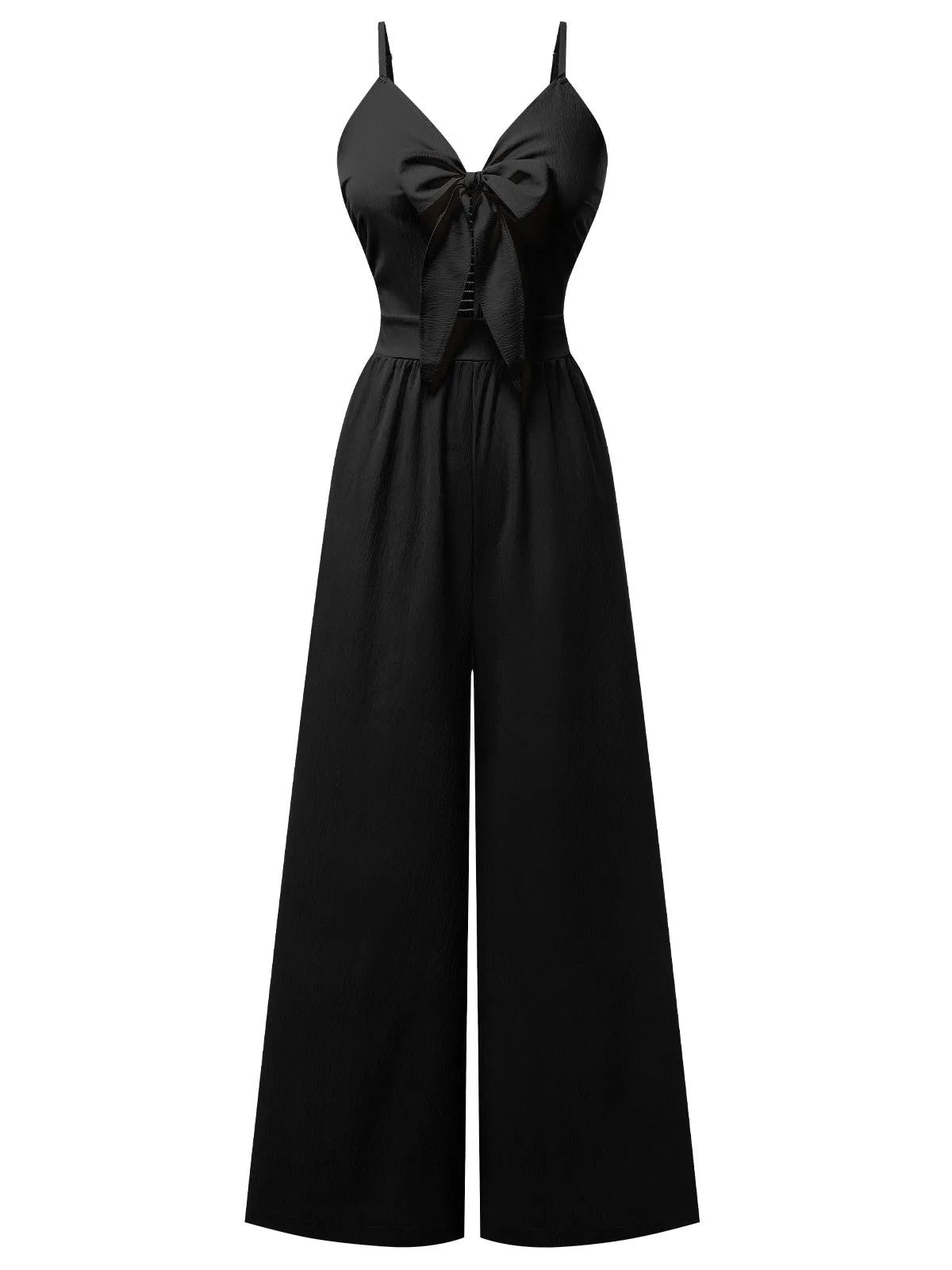 1950s Chest Bow Spaghetti Strap Jumpsuit sold by Retro Stage product image thumbnail 5