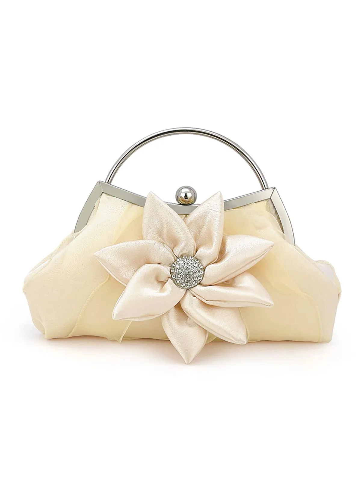 Vintage Rhinestones & 3D Flower Tote Bag sold by Retro Stage