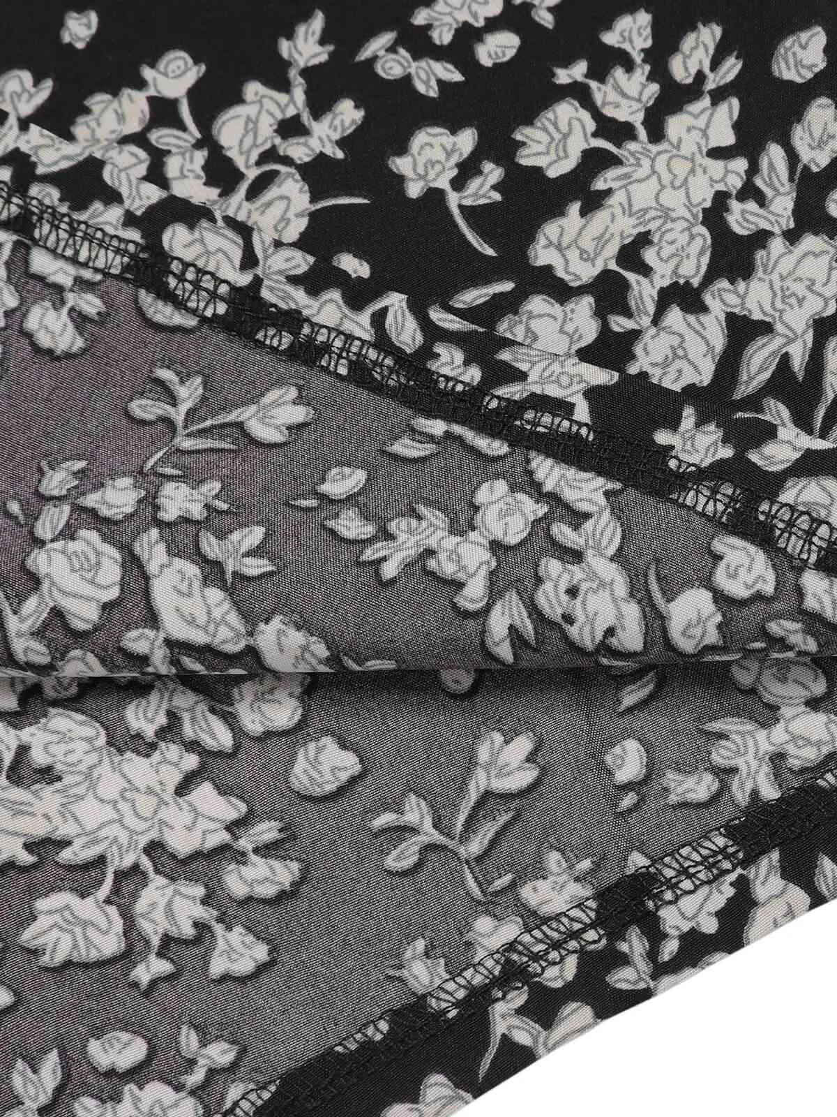 1970s Ditsy Floral Off-Shoulder Romper sold by Retro Stage product image thumbnail 4