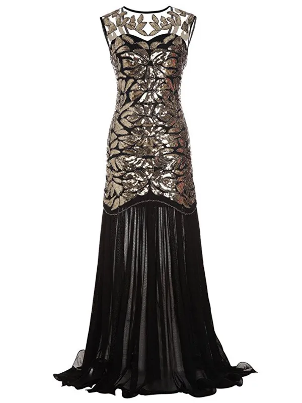 [US Warehouse] 1920s Sequin Gatsby Maxi Dresses sold by Retro Stage