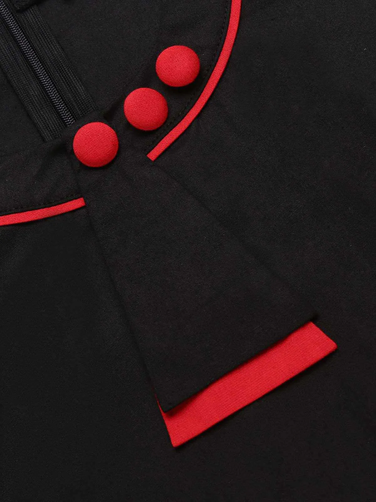 Black 1960s Patchwork Bodycon Dress sold by Retro Stage product image thumbnail 5