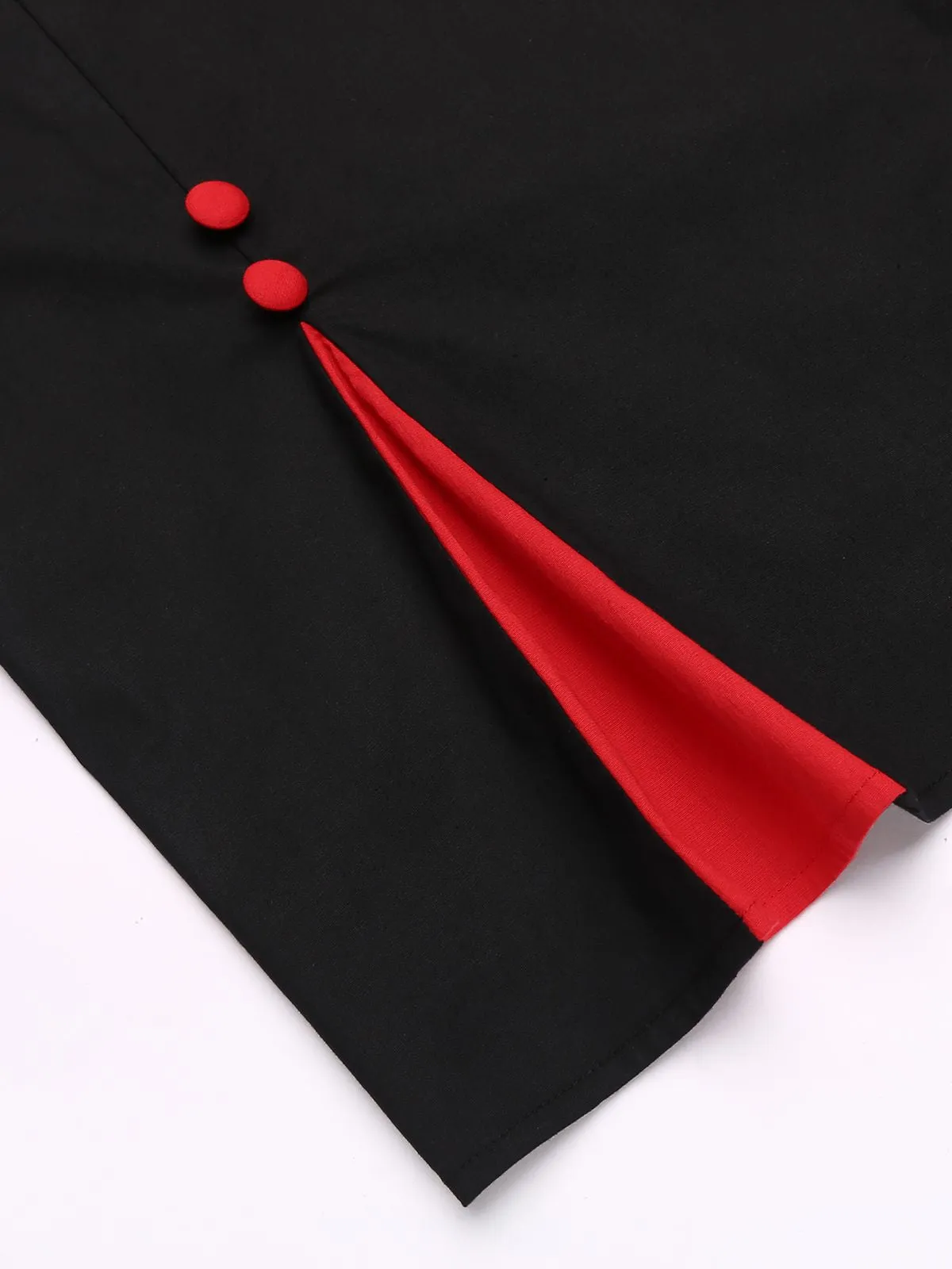 Black 1960s Patchwork Bodycon Dress sold by Retro Stage product image thumbnail 4