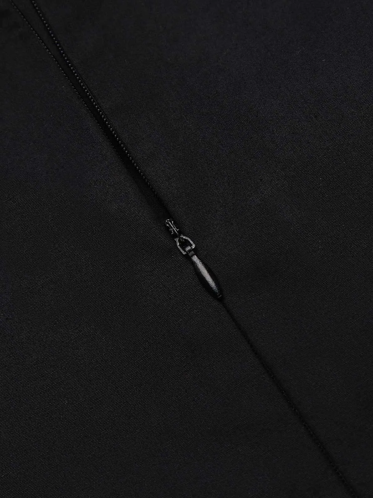 Black 1960s Patchwork Bodycon Dress sold by Retro Stage product image thumbnail 3