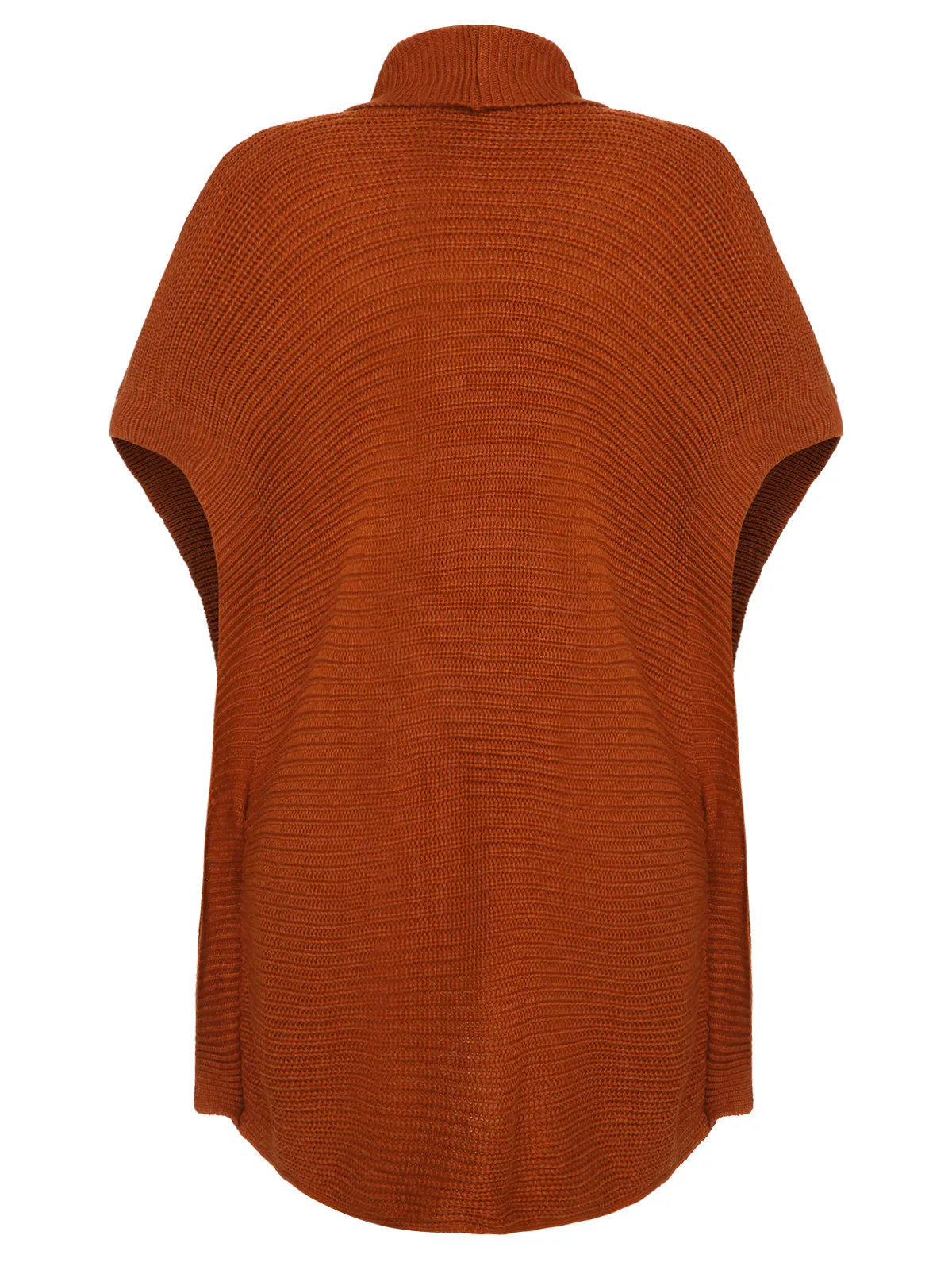 Brown 1950s Bat Sleeve Knitted Solid Cardigan sold by Retro Stage product image thumbnail 2