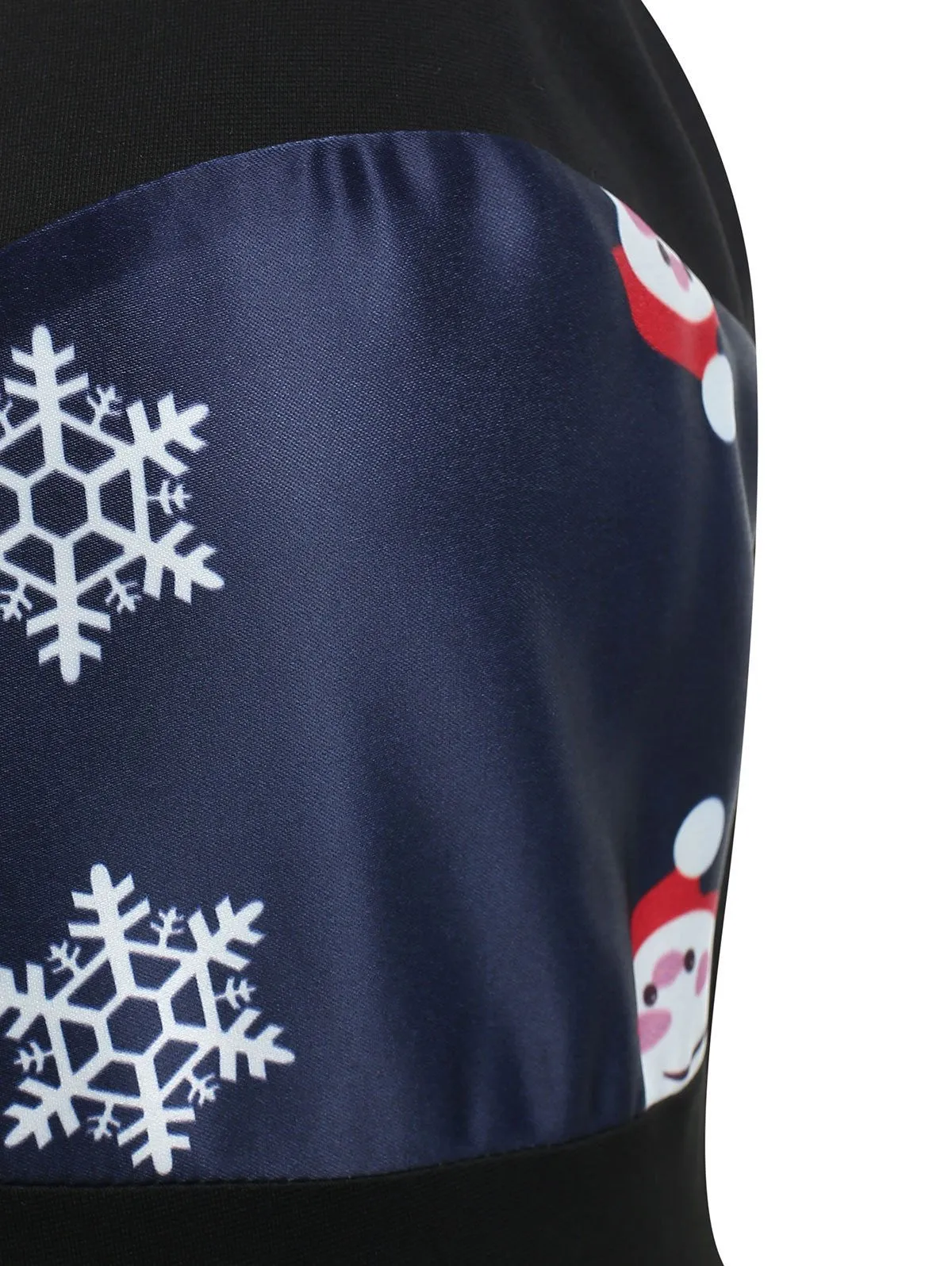 Blue 1950s Santa Claus Snowfall Dress sold by Retro Stage product image thumbnail 4
