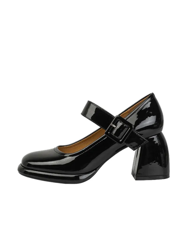 Retro Square-Toe High Heel Leather Shoes sold by Retro Stage