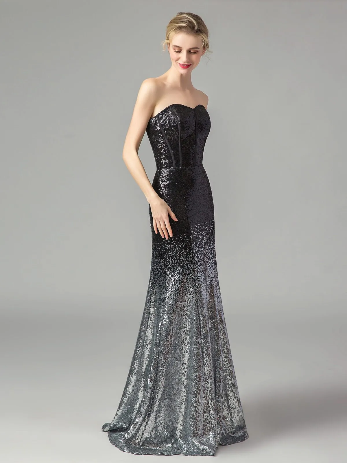1930s Vintage Strapless Bridesmaid Maxi Dress sold by Retro Stage product image thumbnail 4