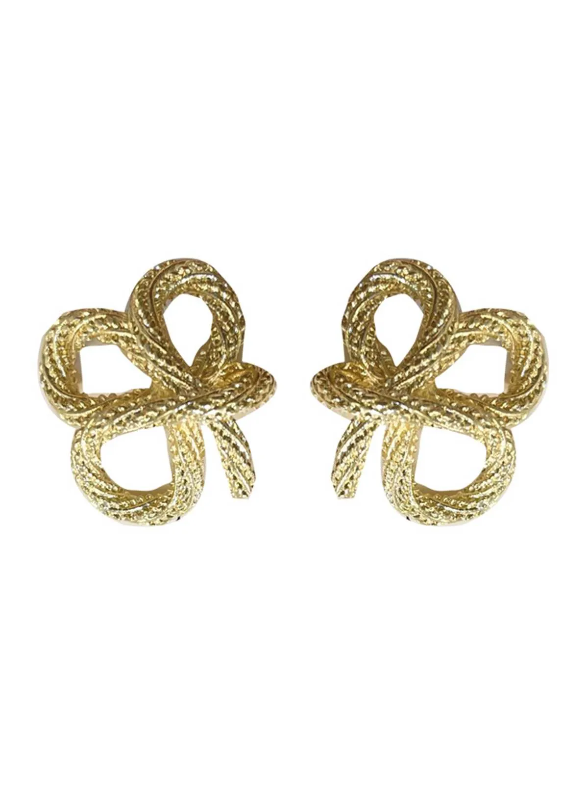 Retro Gold Knot Earrings sold by Retro Stage product image thumbnail 5