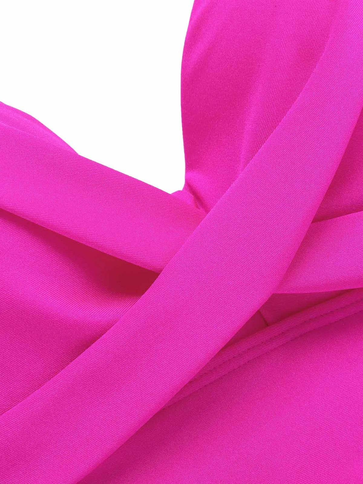 Pink 1960s Solid Spaghetti Strap Swimsuit sold by Retro Stage product image thumbnail 5