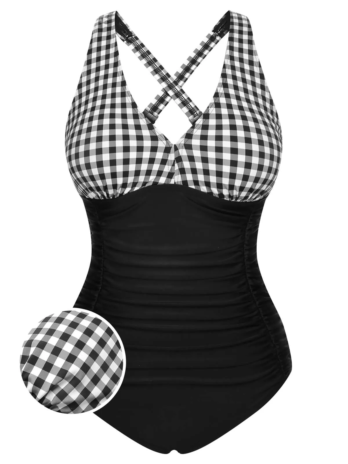 1950s Printed One-Piece Swimsuit sold by Retro Stage product image thumbnail 3