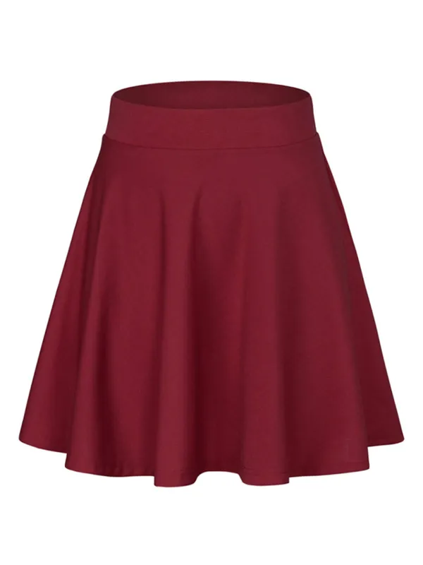 1940s Solid Thigh-Length A-Line Skirt sold by Retro Stage