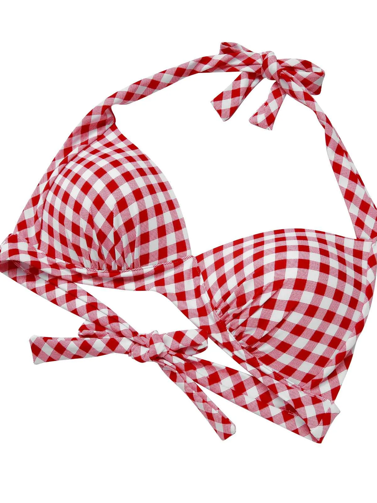 1950s Halter Plaids Lace-Up Swimsuit sold by Retro Stage product image thumbnail 5
