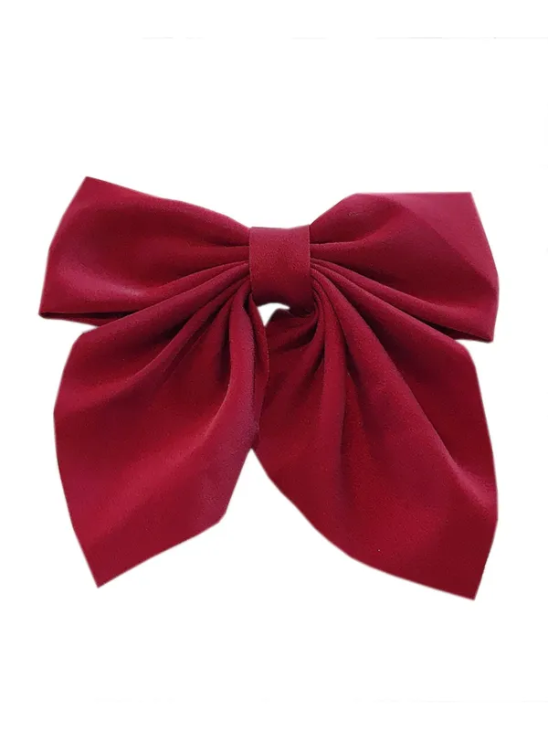 Retro All-match Solid Bow Hairpin sold by Retro Stage