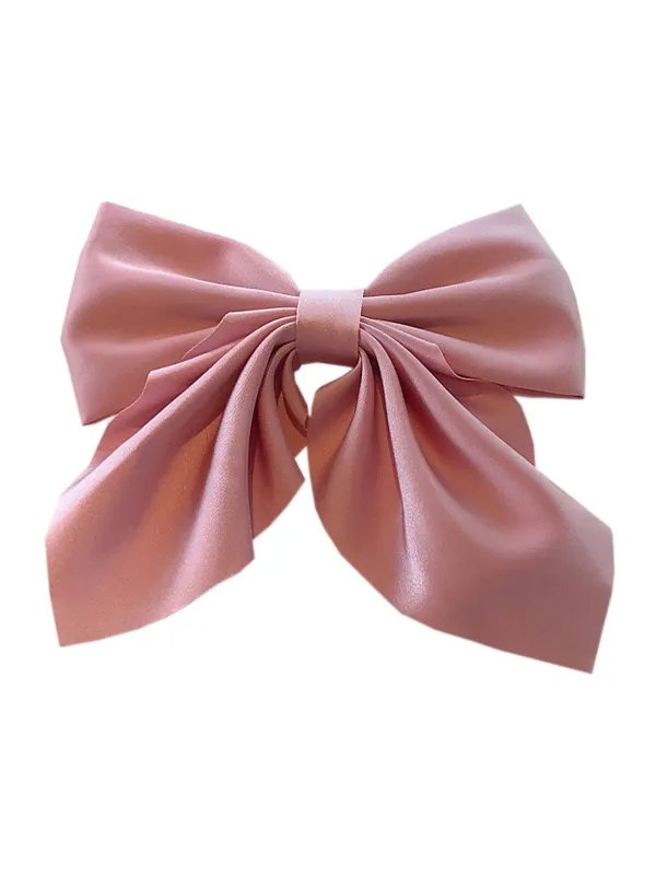 Retro All-match Solid Bow Hairpin sold by Retro Stage