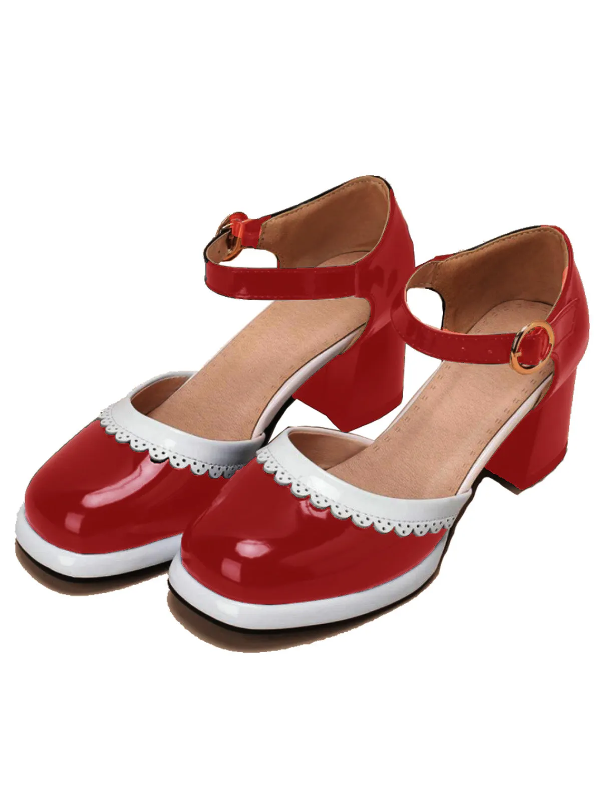 Retro Ankle Strap High Heels Shoes sold by Retro Stage product image thumbnail 4