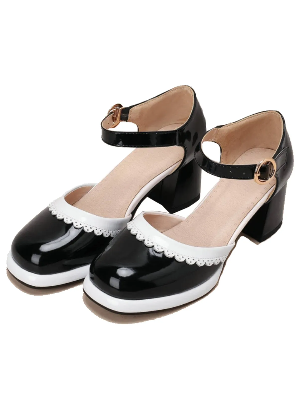 Retro Ankle Strap High Heels Shoes sold by Retro Stage product image thumbnail 5