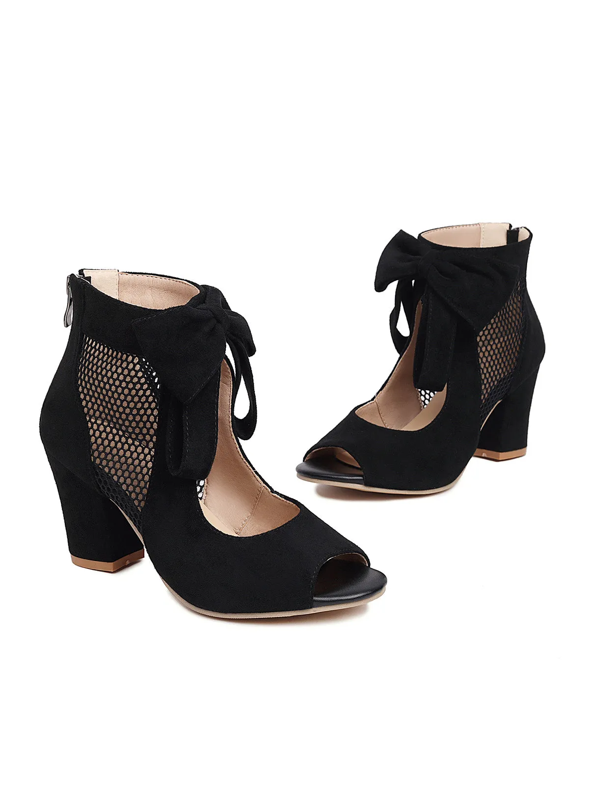 Fish Mouth Bow High Heeled Sandals sold by Retro Stage product image thumbnail 3