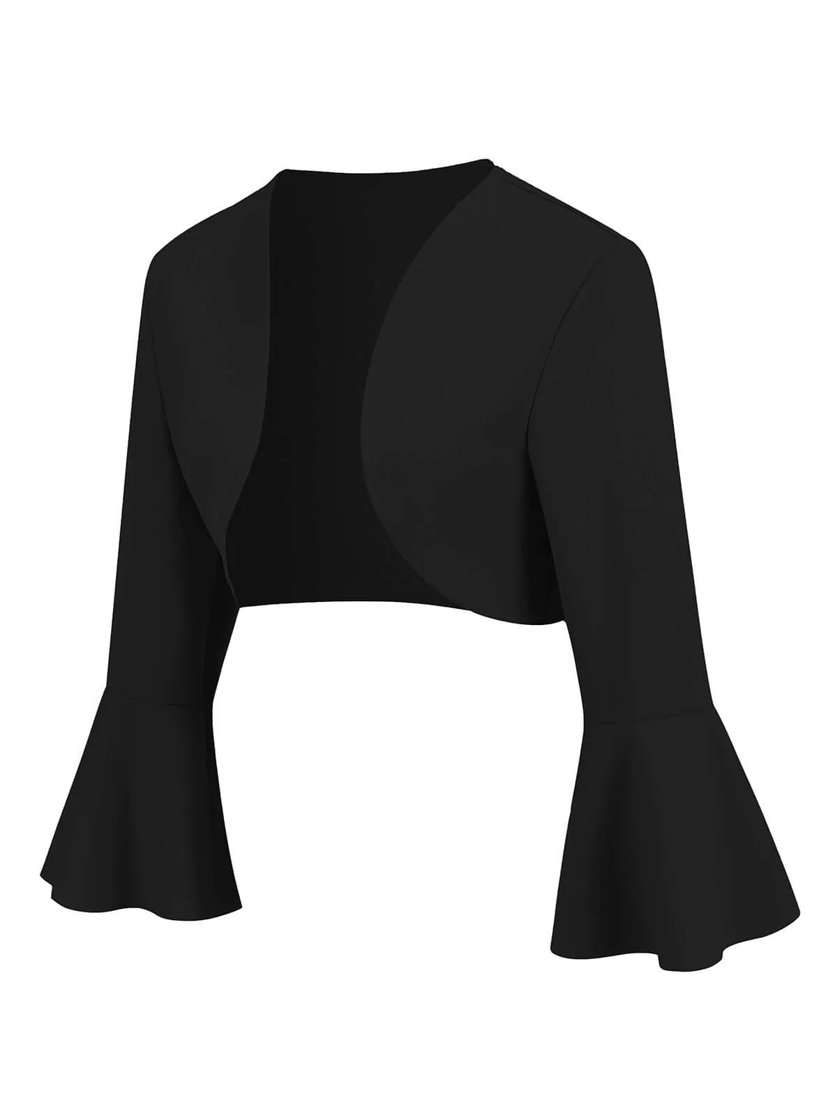 1950s Solid Christmas Trumpet Sleeved Jacket sold by Retro Stage product image thumbnail 2