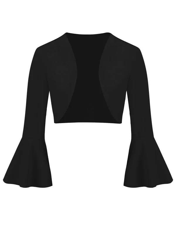 1950s Solid Christmas Trumpet Sleeved Jacket sold by Retro Stage