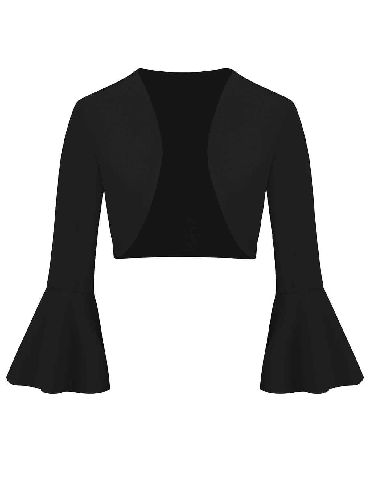 1950s Solid Christmas Trumpet Sleeved Jacket sold by Retro Stage