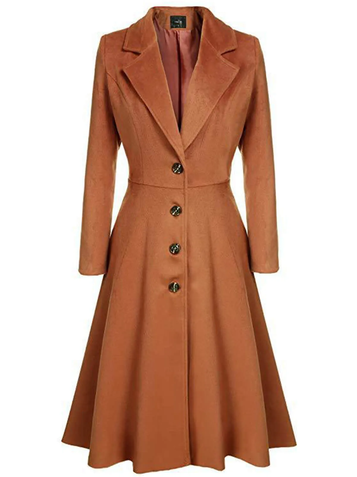 1930s Solid Lapel Long Sleeve Coat sold by Retro Stage product image thumbnail 5