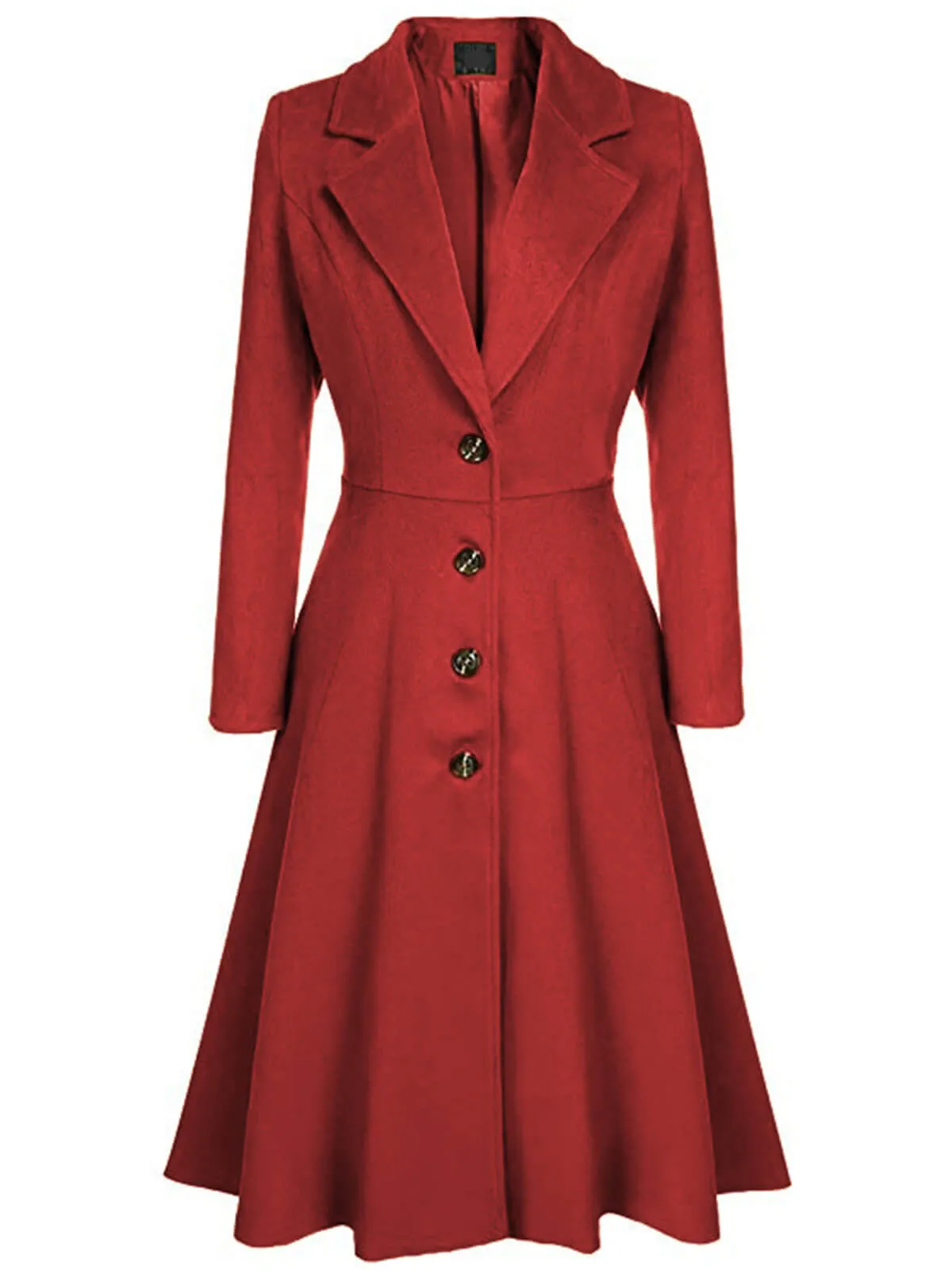 1930s Solid Lapel Long Sleeve Coat sold by Retro Stage