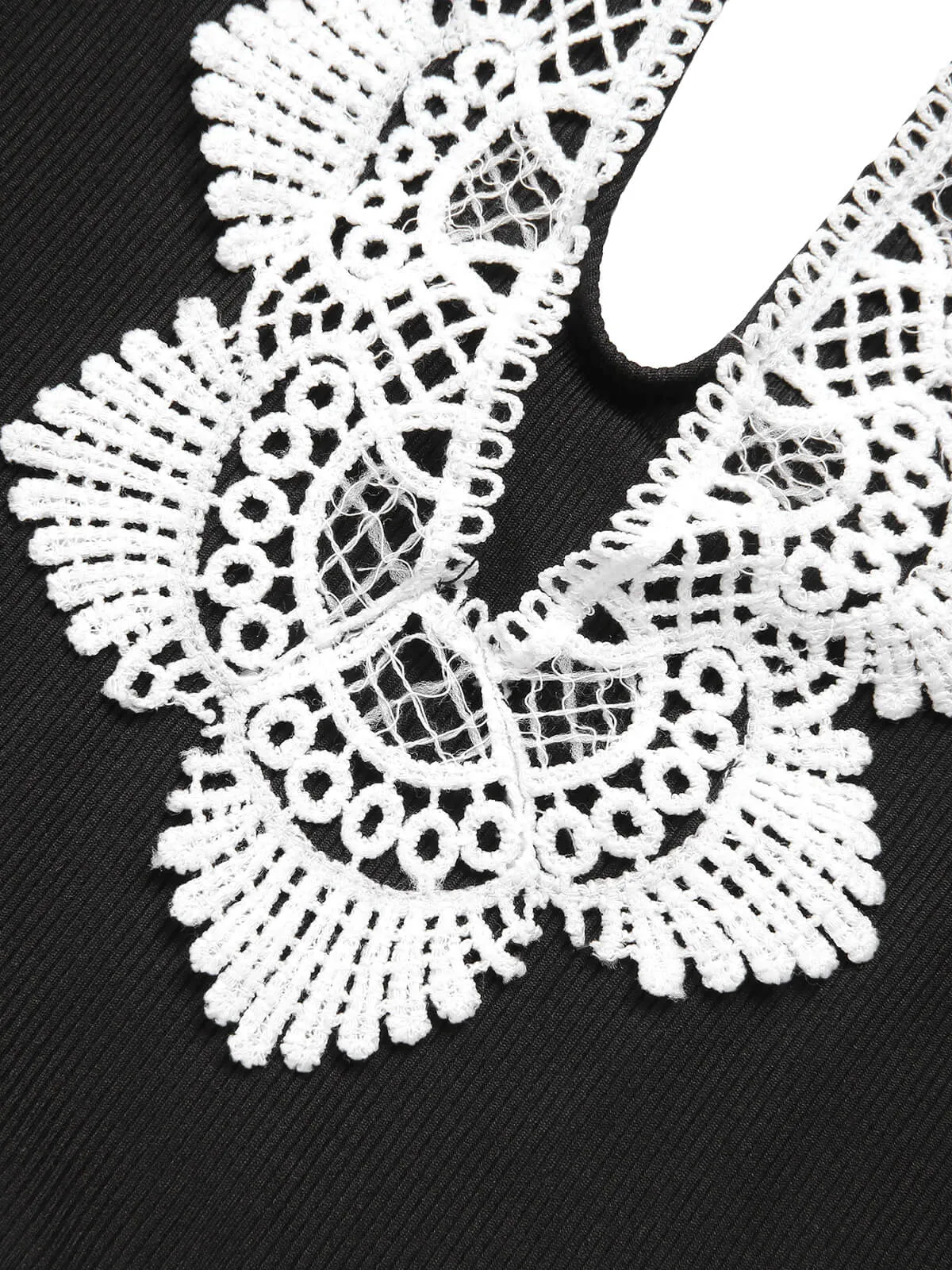 1930s Lace Knitted One-Piece Swimsuit sold by Retro Stage product image thumbnail 5