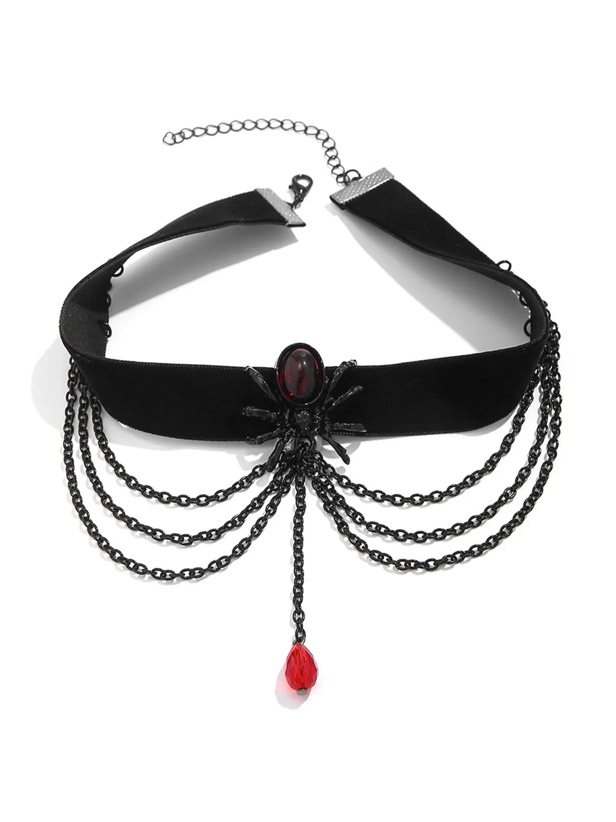 Black Spider Alloy Western Necklace sold by Retro Stage