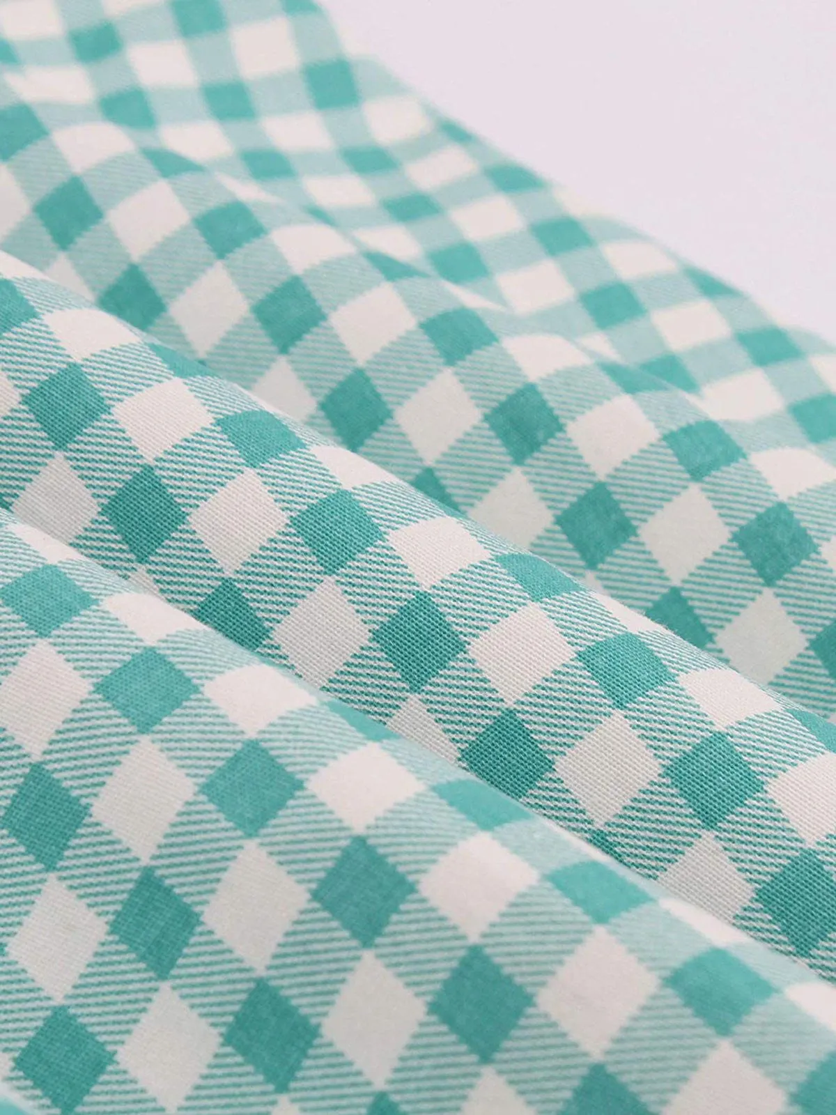 1950s Plaid Bow Pockets Lapel Dress sold by Retro Stage product image thumbnail 4