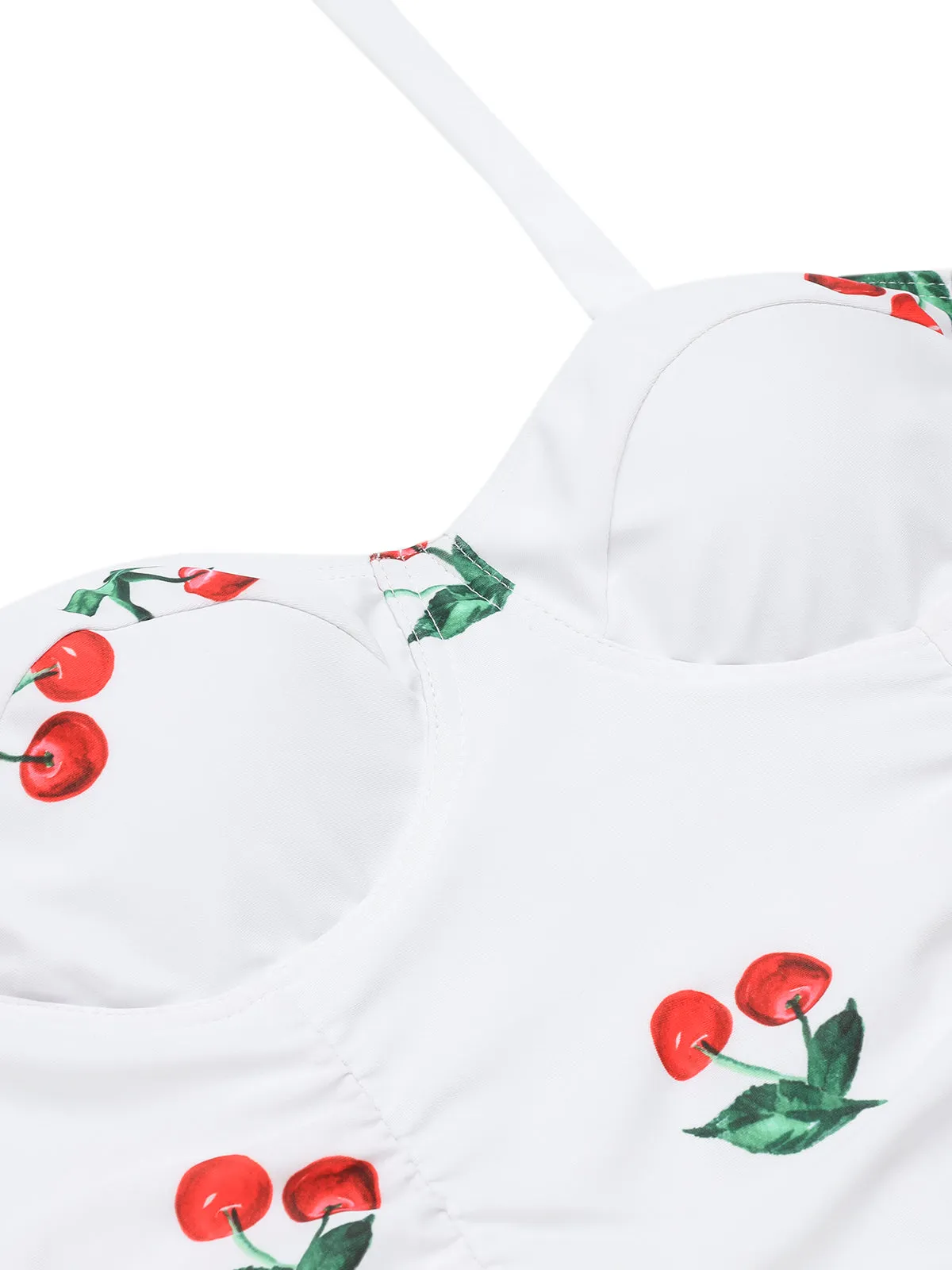 Retro 1950s Cherry Summer One-piece Swimsuit sold by Retro Stage product image thumbnail 5